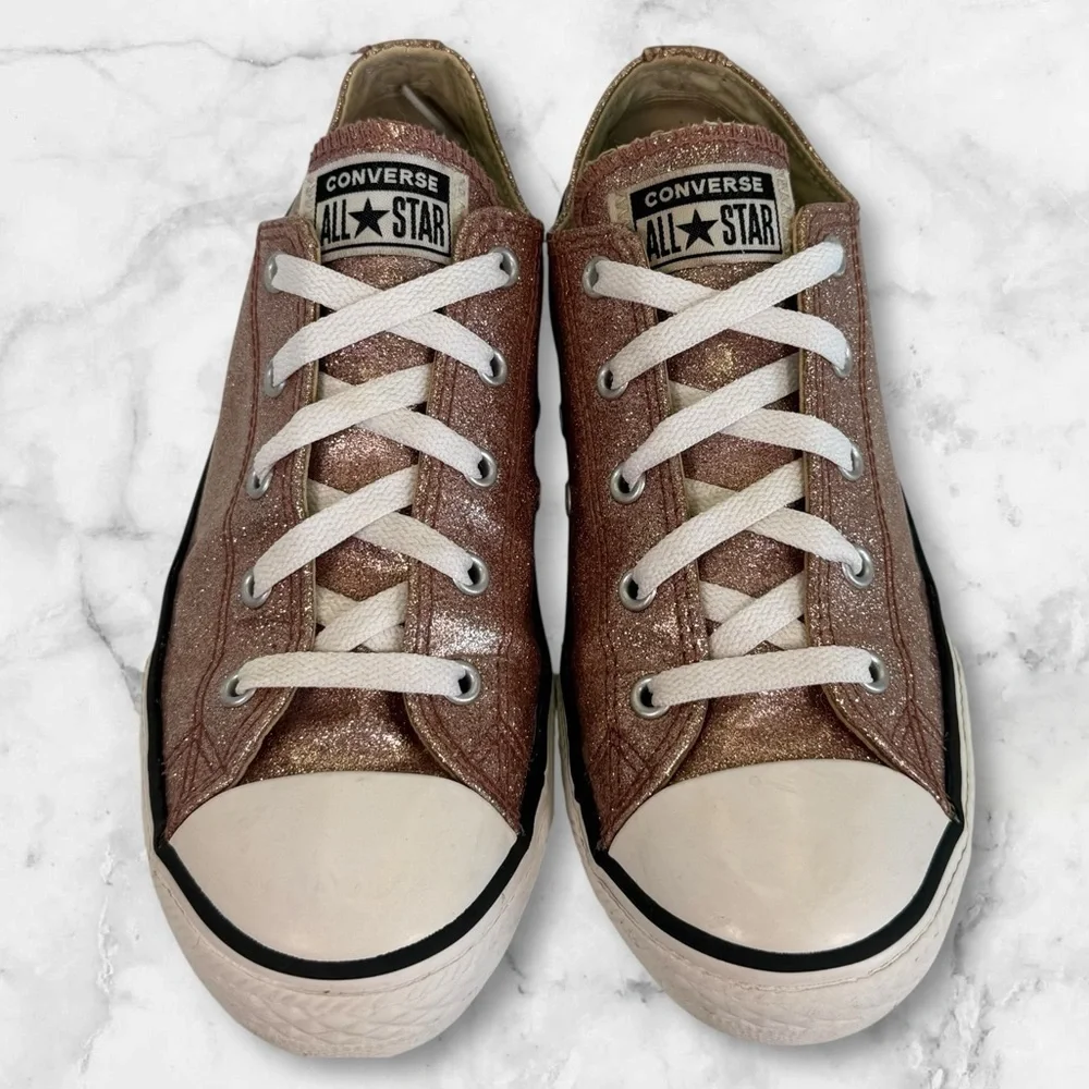 Kids Converse All Star glitter sneakers size 4